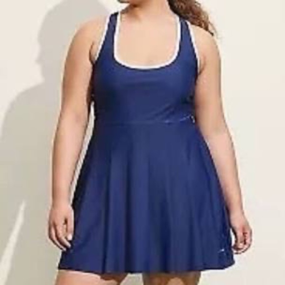 NEW Prince Tennis Pickleball Cross-Back Pleated Dress Navy Blue L - Picture 8 of 9